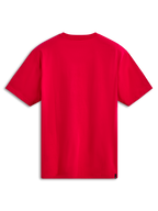 Alpinestars Ageless Shadow CSF Tee, Kurzarm-T-Shirt, Rot, Rückansicht, schlichtes rotes Design mit kleinem schwarzem Markenlabel am unteren Saum, legere Sportbekleidung