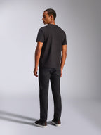 Alpinestars Blaze 2.0 CSF Tee, Short Sleeve T-Shirt, Black, back view on male model, worn with black pants, casual motorsport streetwear