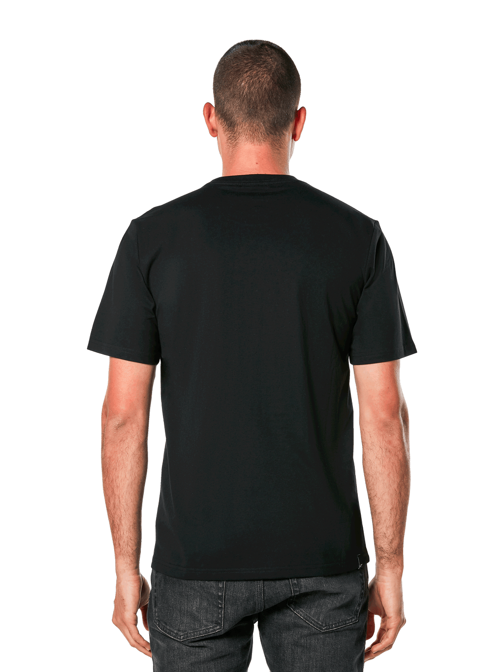 Alpinestars Cali 2.0 CSF Tee, Kurzarm-T-Shirt, Schwarz, Rückansicht, Casual Motorsport Streetwear