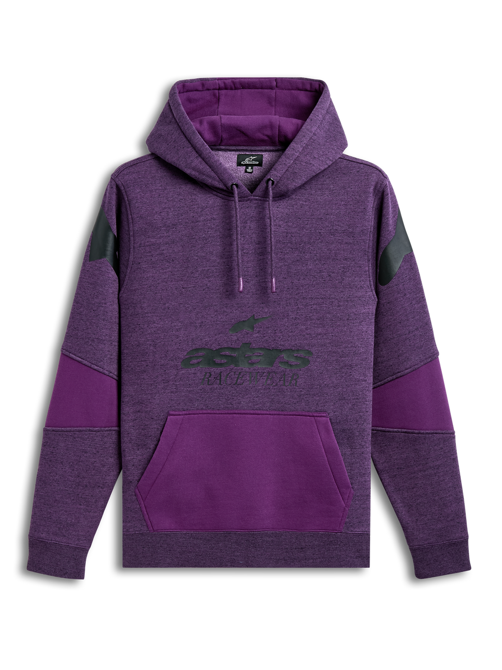 Alpinestars Perpetuate Hoodies & Pullover, lila Sportswear-Kapuzenpullover aus Fleece mit Logo-Grafik auf der Brust, Kängurutasche und Stoffblocking.