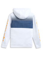 Alpinestars Specter Kapuzenpullover, weißer Sportswear-Fleece-Pullover mit Farbverlauf-Druck und Kapuze, Rückansicht