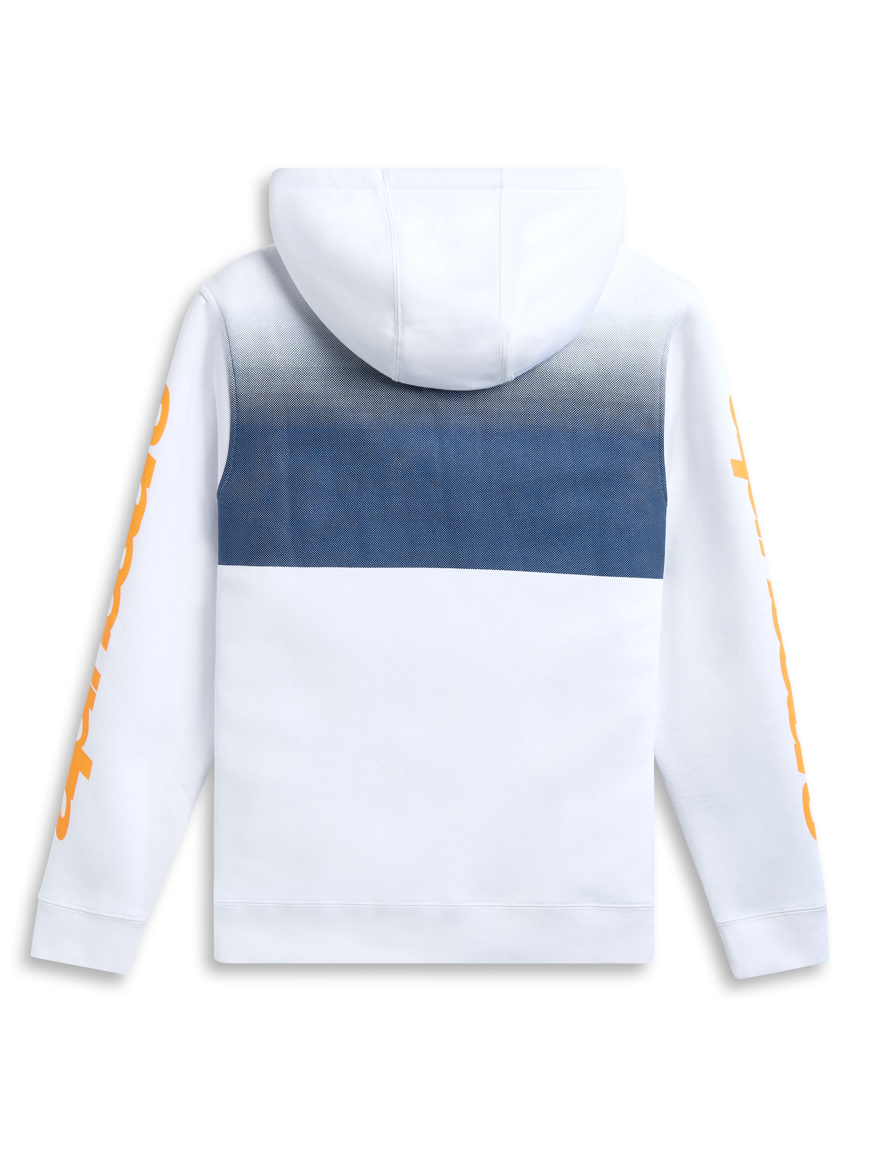 Alpinestars Specter Kapuzenpullover, weißer Sportswear-Fleece-Pullover mit Farbverlauf-Druck und Kapuze, Rückansicht