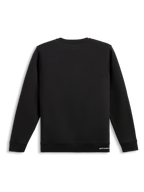 Alpinestars Positive Crew, Black Sportswear Sweatshirt, rear view showcasing a clean cotton-blend pullover design with ribbed hem and cuffs