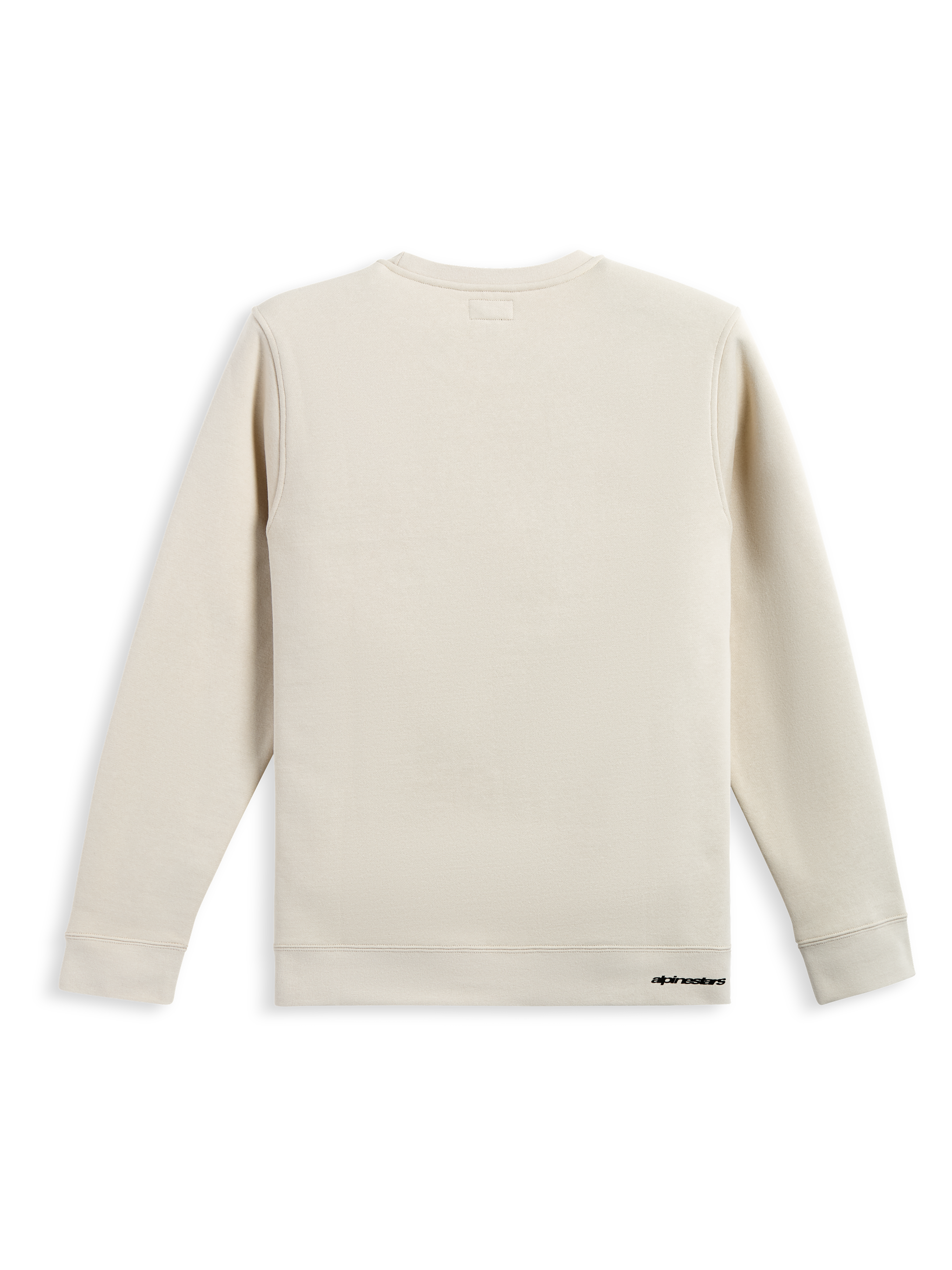 Alpinestars Positive Pullover, Off White Sportswear-Sweatshirt, Rückansicht mit sauberem Baumwollmischgewebe und dezentem Branding.