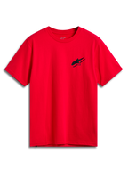 Alpinestars Formulate CSF Tee, Short Sleeve T-Shirt, Red, Small Black Astars logo on chest, Casual Motorsport Streetwear