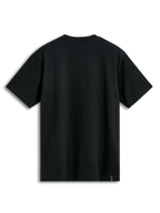 Alpinestars Dot Carbon CSF T-Shirt, schwarzes Kurzarm-Sportswear-T-Shirt, Rückansicht mit externer Etikettierung.
