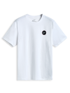 Alpinestars Dot Carbon Csf T-Shirt, weißes Kurzarm-T-Shirt mit Carbonfaser-Look Astars-Logo auf der Brust, Sportswear.