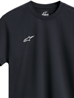 Alpinestars Point Performance Tee, Short Sleeve Performance T-Shirt, Black, Small White Chest Logo, Crew Neck, Sustainable Sportswear Design
