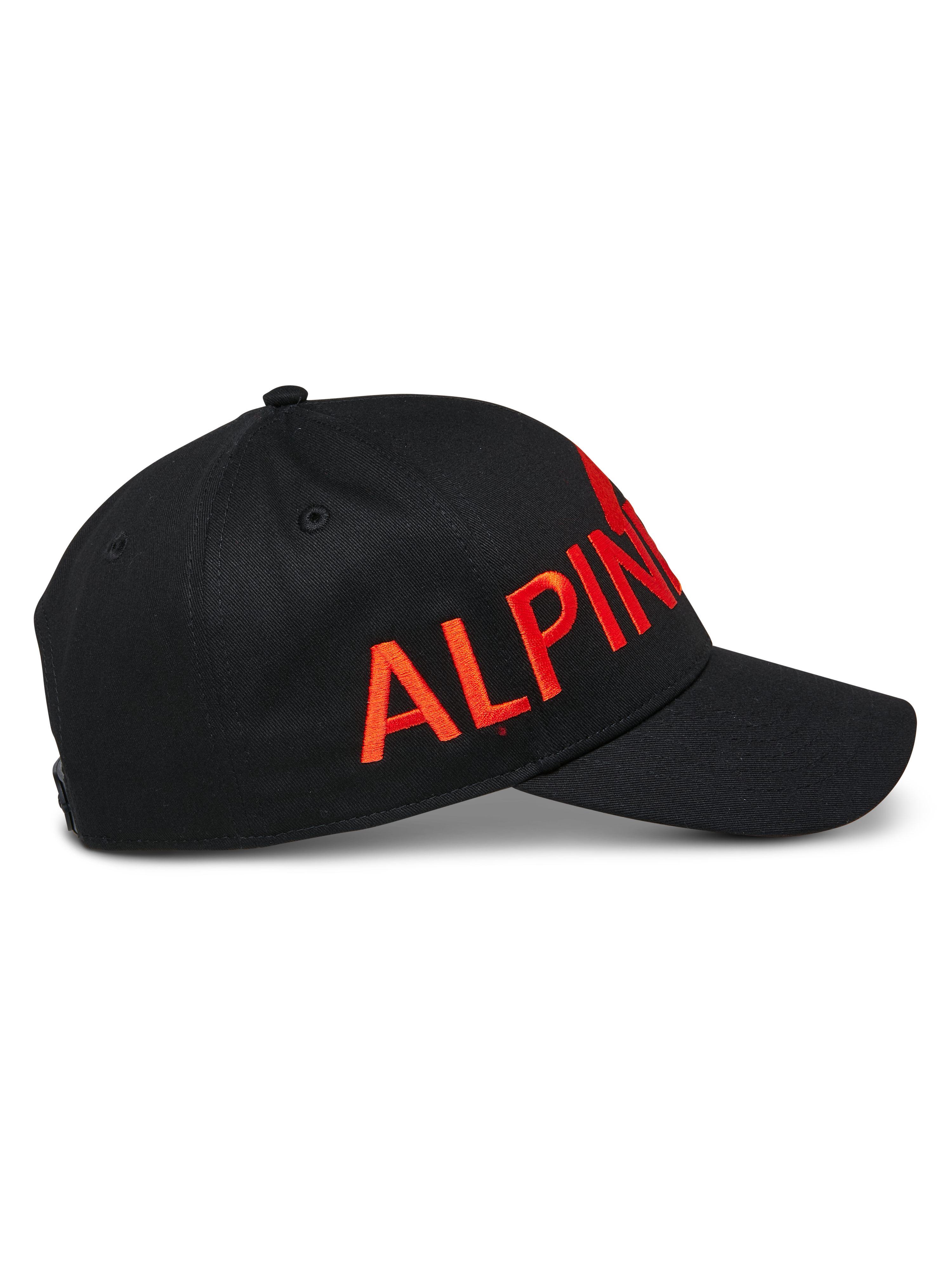 Alpinestars Committed Hat, Black Snapback Baseball Cap, Large Red Flat Embroidered Logo, Curved Bill and Structured Crown, Casual Sportswear Accessory
