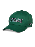 Alpinestars Cereal Hat, Green Baseball Cap, white and black ASTARS embroidered logo, curved bill, structured crown, casual sportswear