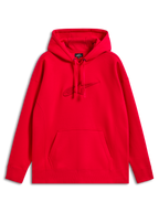 Alpinestars Emergent Oversized Hoodie, Rot, Kapuzenpullover mit tonalem 3D-gesticktem Astars-Logo, Kängurutasche, lässige Motorsport-Streetwear