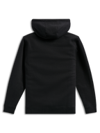 Alpinestars Ellipsoid Hoodie, Schwarz, Rückansicht, einfarbiger Kapuzenpullover aus Fleece, lässige Streetwear, Sweatshirt mit Rippbündchen und Saum