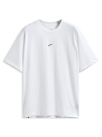 Alpinestars Focused Oversized CSF T-Shirt, Kurzarm-T-Shirt, Weiß, kleines schwarzes Astars-Logo auf der Brust, lockere Oversized-Passform, lässige Motorsport-Streetwear