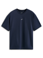 Alpinestars Focused Oversized CSF Tee, Kurzarm-T-Shirt, Dunkelblau, kleines weißes Astars-Logo auf der Brustmitte, lockere Oversized-Passform, Casual Sportswear