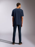 Alpinestars Alter Oversized CSF Tee, Kurzarm-T-Shirt, Marineblau, Rückansicht mit lockerer Oversized-Passform, lässige Lifestyle-Streetwear