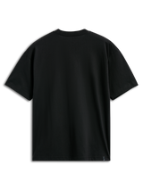 Alpinestars MX CSF Tee, Short Sleeve T-Shirt, Black, Back view, plain design with small branding label at the hem, Casual Motorsport Streetwear