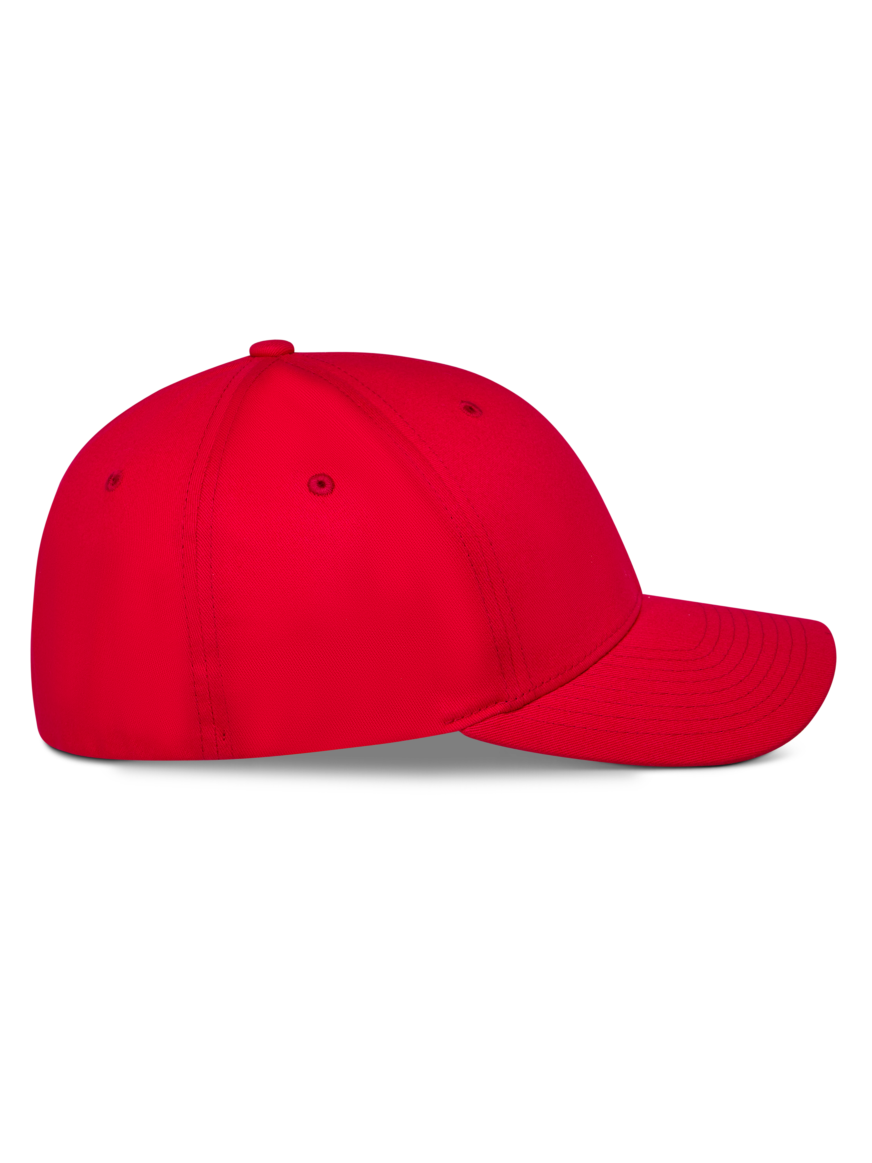 Alpinestars Pivot Kappe, Rot, Seitenprofil mit gebogenem Schirm und strukturierter Krone, Twill-Gewebe, lässige Motorsport-Sportbekleidung
