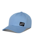Alpinestars Pivot Hat, Baseball-Cap mit gebogenem Schirm, Blau, mit kleinem schwarzen bestickten Astars-Logo-Patch an der Seite, lässiges Sportbekleidungs-Accessoire