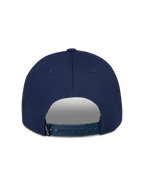 Alpinestars Trifecta Snapback Kappe, Navy, Rückansicht mit verstellbarem Snapback-Verschluss, kleines schwarzes Logo-Etikett, strapazierfähiger Baumwolltwill, lässige Motorsport-Streetwear