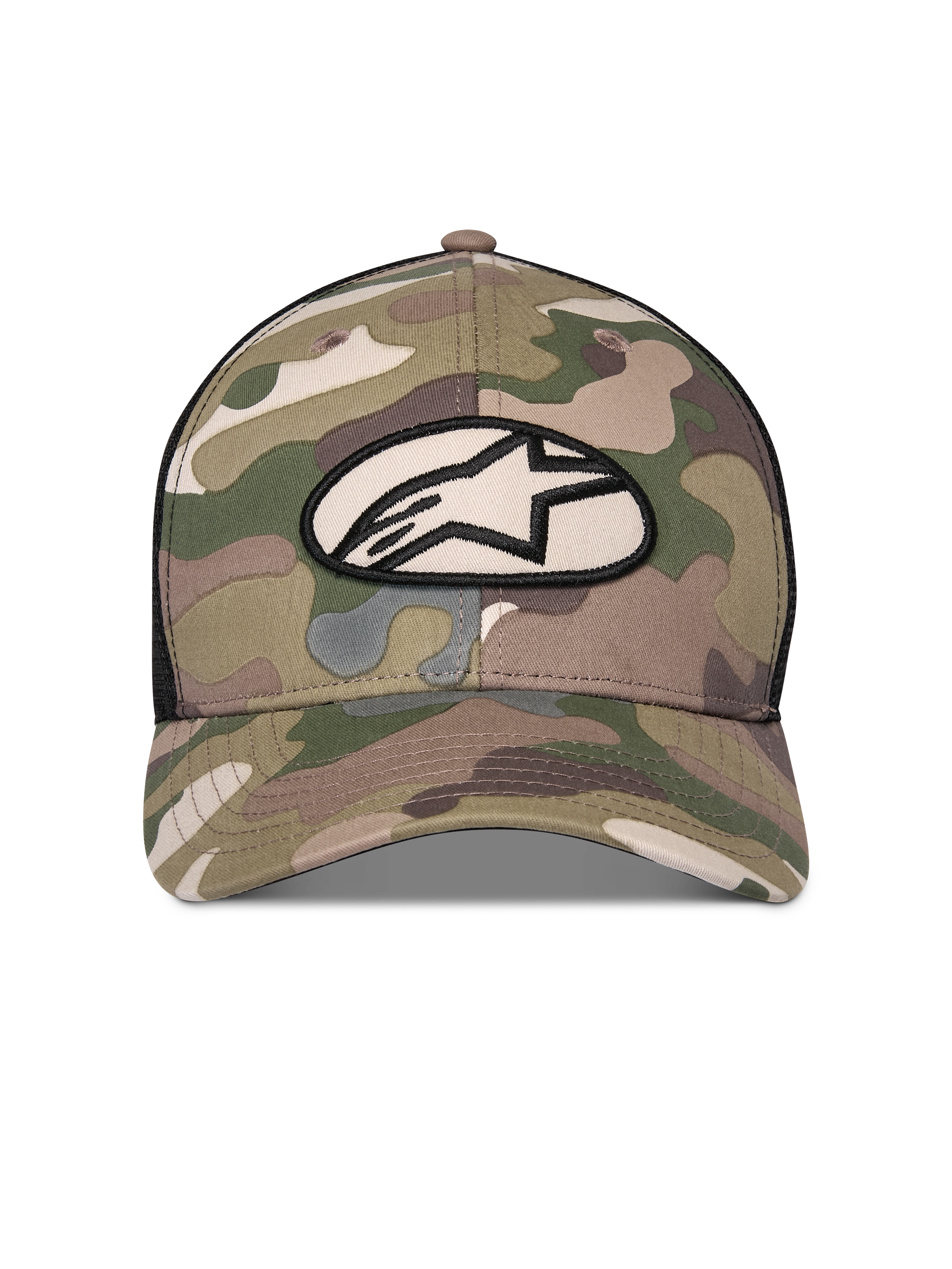 Oblique Camo Trucker-Hut