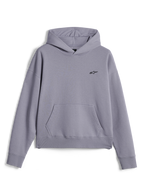 Alpinestars Essentials Ageless Hoodie, lässige Streetwear, silbernes Fleece im Stone-Wash-Finish, kleines schwarzes Astars-Logo auf der Brust, Kängurutasche vorne, Pullover-Design mit Kapuze