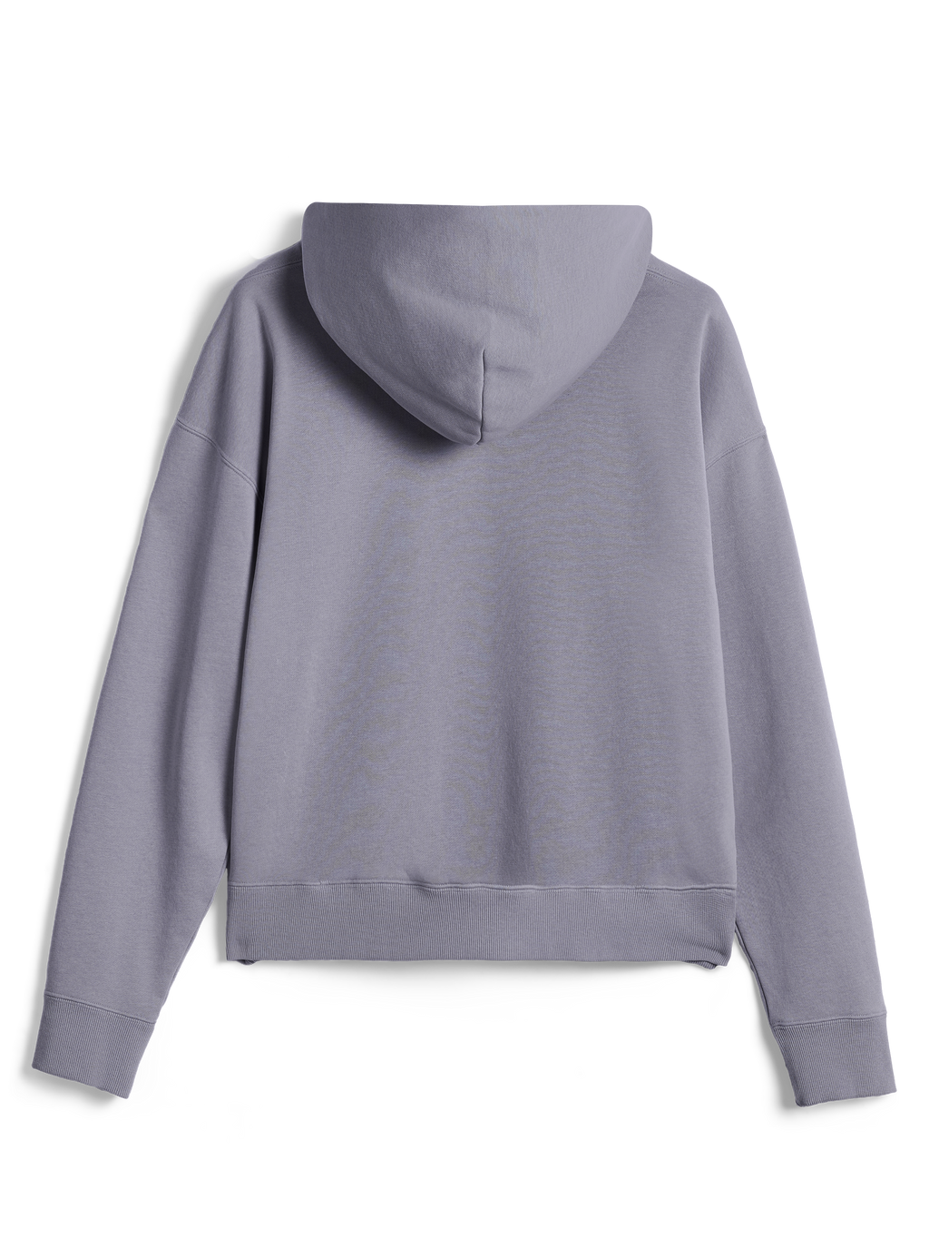 Alpinestars Essentials Ageless Hoodie, legere Streetwear, Silber, Rückansicht des langärmeligen Pullovers, mit gerippten Bündchen und Saum, klares minimalistisches Design mit Garment-Stone-Wash-Finish