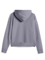 Alpinestars Essentials Ageless Hoodie, legere Streetwear, Silber, Rückansicht des langärmeligen Pullovers, mit gerippten Bündchen und Saum, klares minimalistisches Design mit Garment-Stone-Wash-Finish