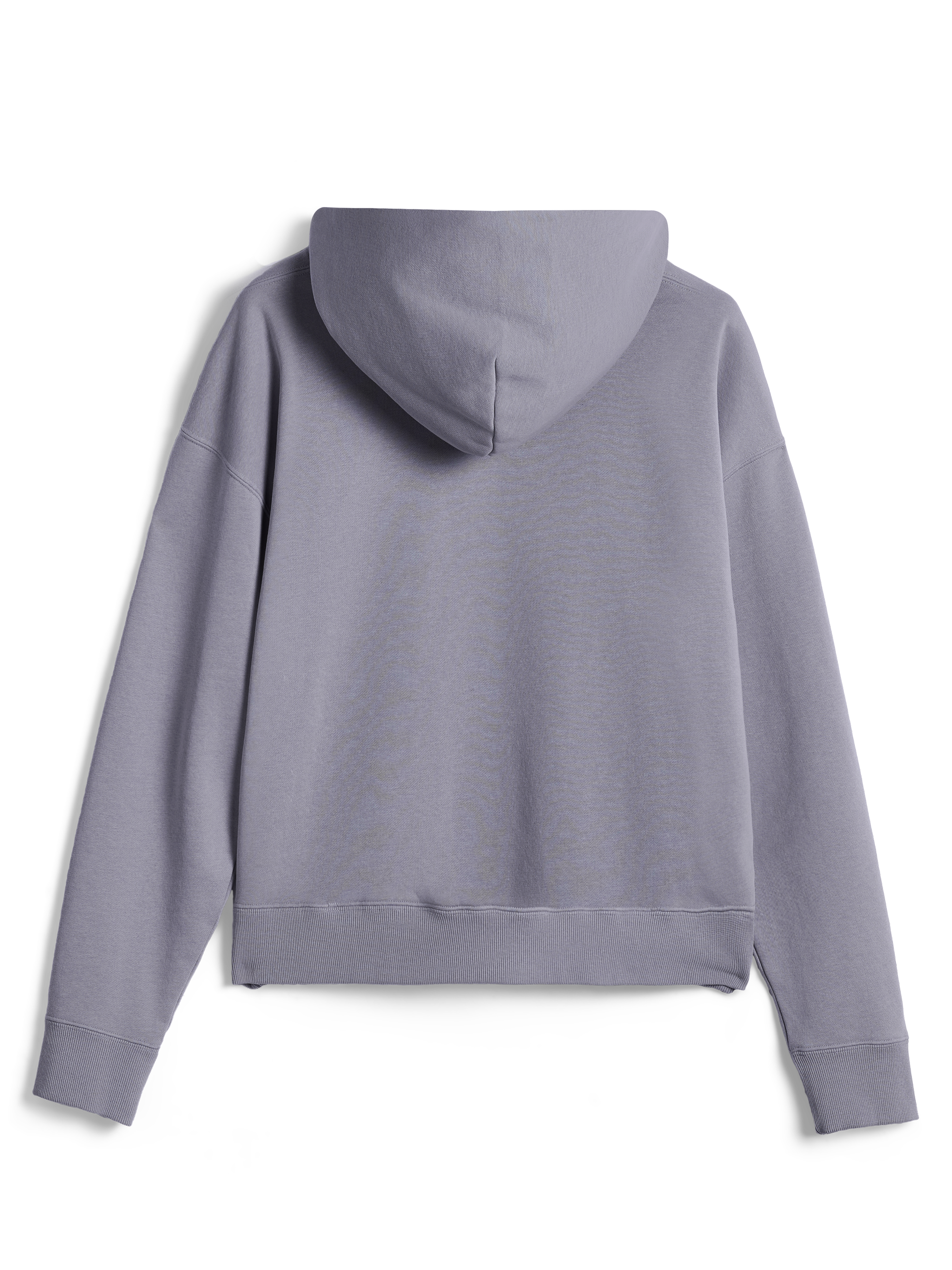 Alpinestars Essentials Ageless Hoodie, legere Streetwear, Silber, Rückansicht des langärmeligen Pullovers, mit gerippten Bündchen und Saum, klares minimalistisches Design mit Garment-Stone-Wash-Finish