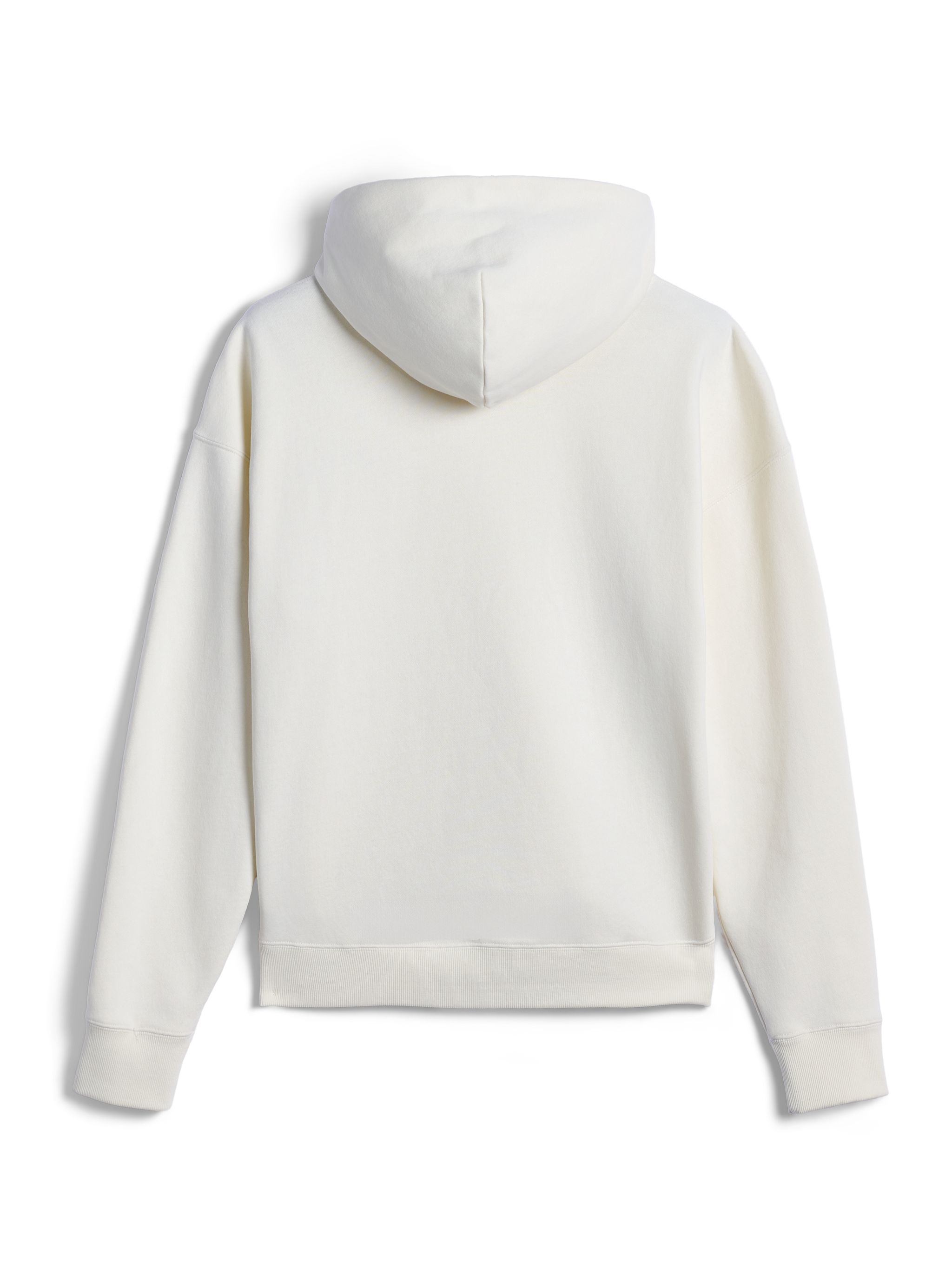 Alpinestars Essentials Ageless Hoodie, back view of off-white casual hooded sweatshirt, relaxed fit with ribbed cuffs and hem, clean minimalist aesthetic for everyday comfort