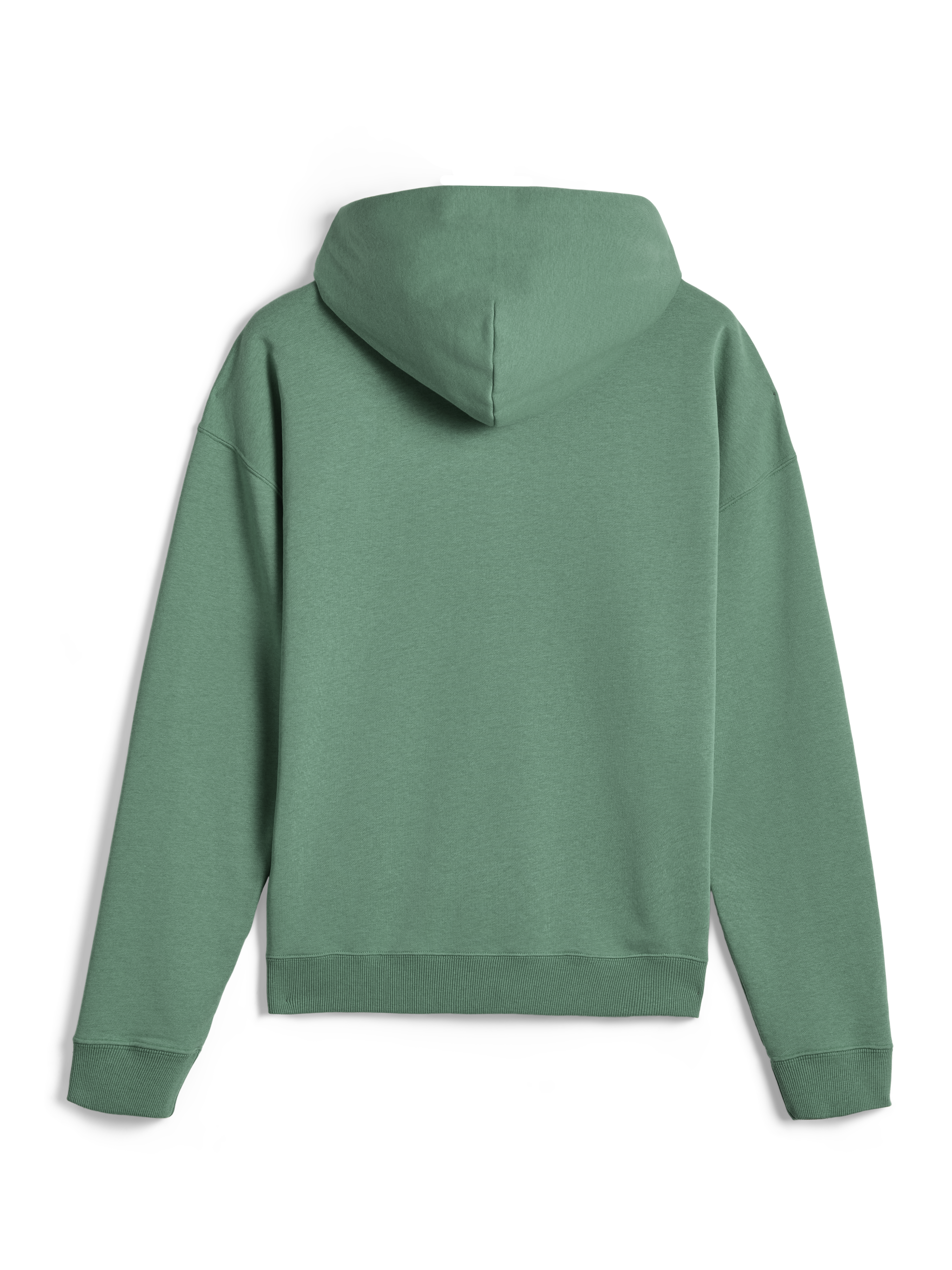 Alpinestars Essentials Ageless Zip Hoodie, lässige Streetwear, Kaktusgrün, Rückansicht mit entspannter Passform und Rippstrickbündchen, hochwertiges 330 g/m² Kompaktfleece
