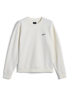 Alpinestars Essentials Ageless Crew, Rundhals-Sweatshirt, Off-White, kleines schwarzes Alpinestars-Logo auf der Brust, gerippter Kragen, Ärmelbündchen und Saum, lässige, vom Motorsport inspirierte Streetwear