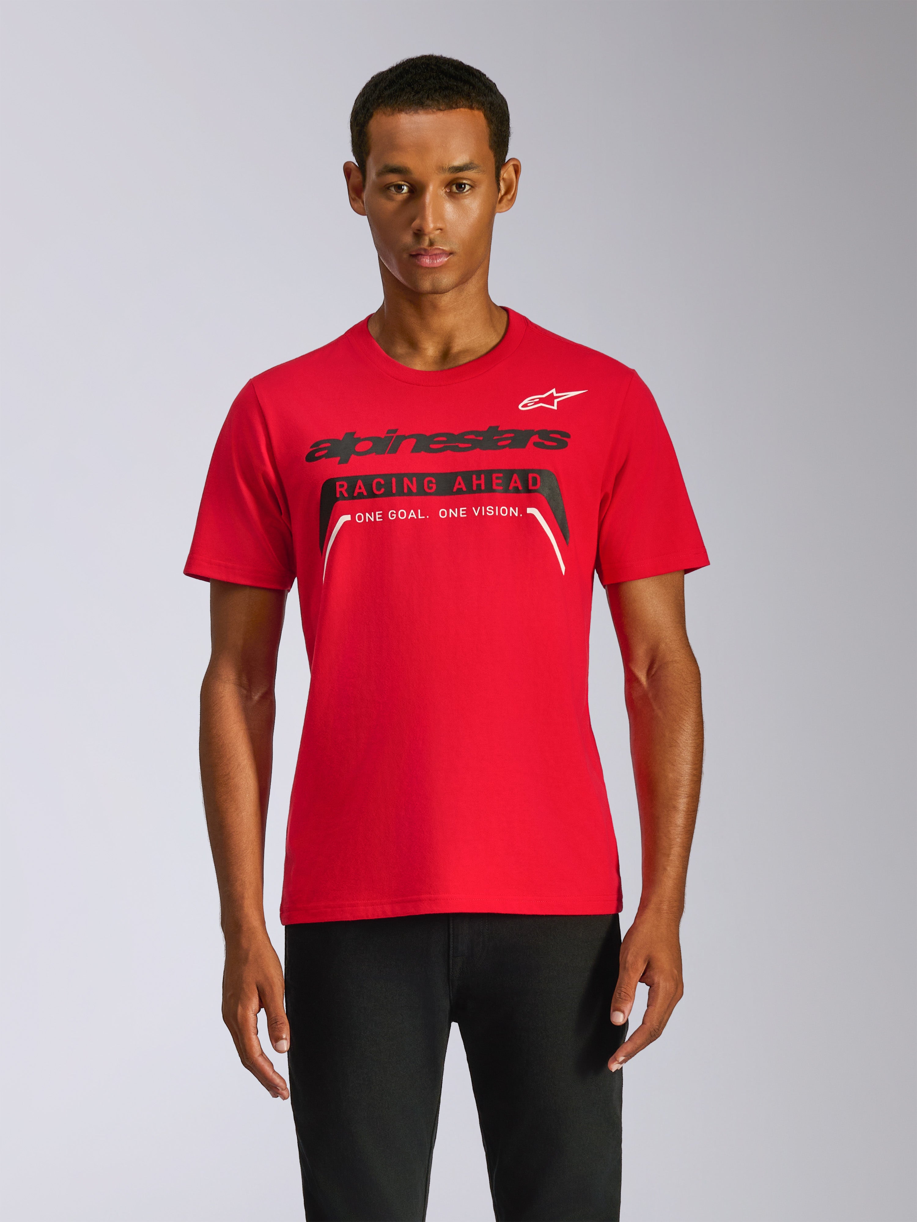 【TLLDAWN】L FLASH KNIT HALF SLEEVE TEE RED Frontal CSF Tee - Short Sleeve - RED SPORTSWEAR Tees