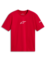 Alpinestars Frontal CSF T-Shirt, Kurzarm-T-Shirt, Rot, weißes Astars-Logo auf der Brust, Performance-Sportbekleidung