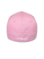 Alpinestars Ageless Multi Cap, Pink, Rückansicht mit weißem besticktem Astars-Logo, Flex-Fit-Design, Stretch-Twill-Gewebe, lässige Motorsport-Kopfbedeckung