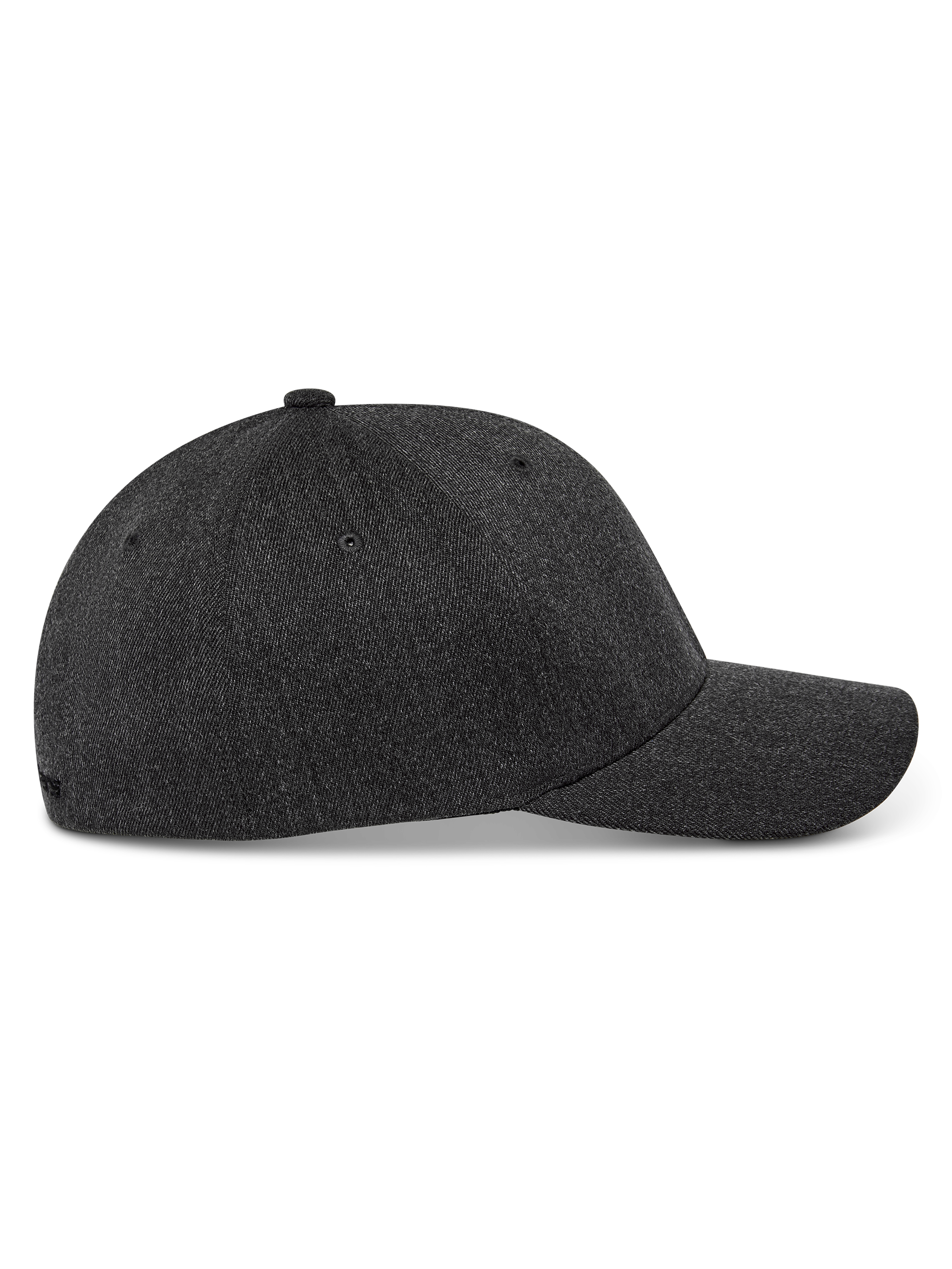 Alpinestars Corp Shift Multi Mütze, Seitenansicht, Dunkelgrau Meliert, strukturierte Krone mit gebogenem Schirm, Stretch-Twill-Gewebe, lässige, vom Motorsport inspirierte Kopfbedeckung