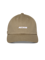 Alpinestars Deduce Strapback Kappe, Khaki, unstrukturierte niedrige Krone mit gebogenem Schirm, weißer gestickter Astars-Schriftzug auf der Vorderseite, Baumwoll-Twill, lässige vom Motorsport inspirierte Kopfbedeckung