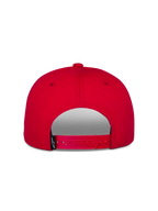 Alpinestars Thickness Snapback Mütze, Rot, Rückansicht mit verstellbarem Snapback-Verschluss, strukturierte Krone, roter Twill-Stoff, kleines schwarzes Markenetikett