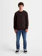 Alpinestars Guise Oversized Crew, Herren-Sportswear-Pullover, Braun, mit Oversized-Passform, Kängurutasche und gesticktem Astars-Logo, entspanntes Lifestyle-Sweatshirt für hohen Tragekomfort.