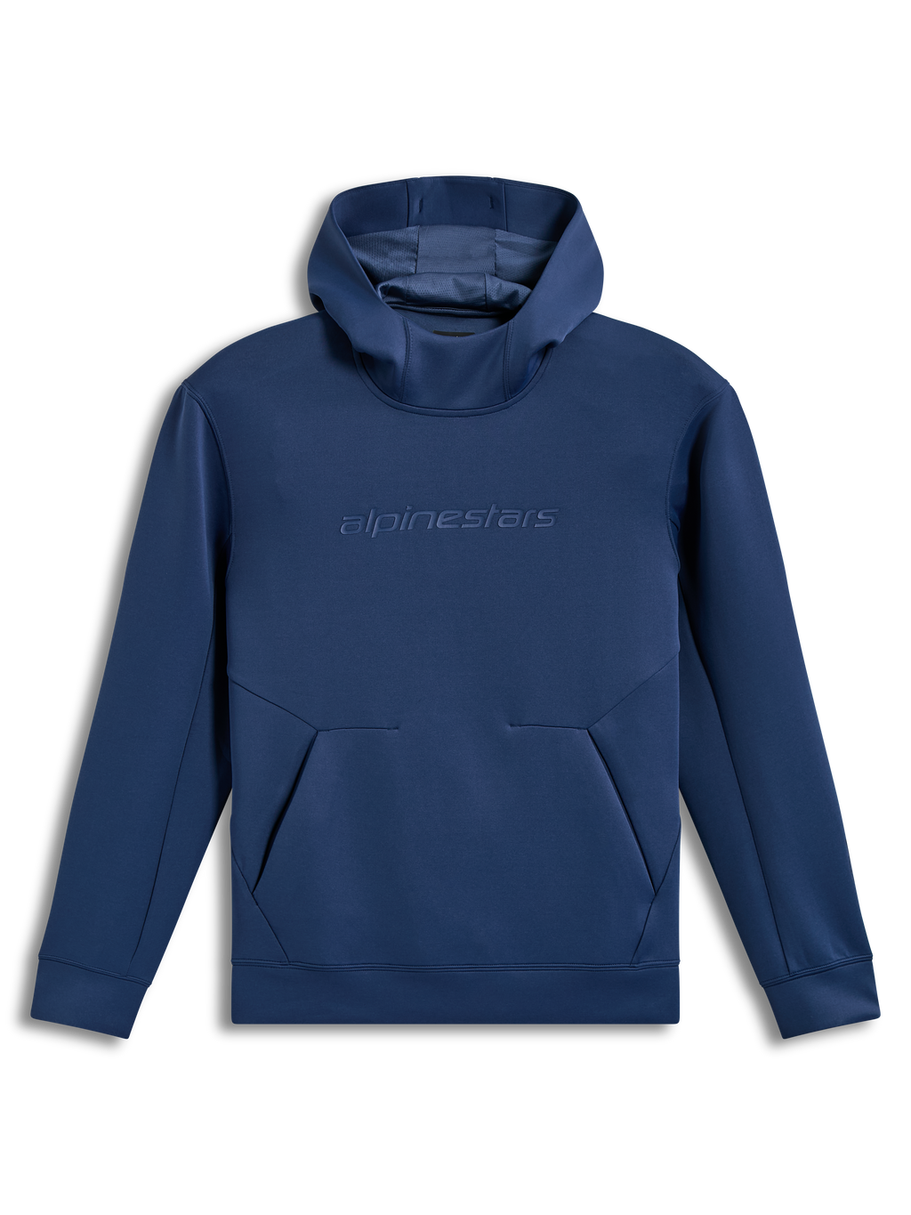 Alpinestars Datrix Hoodie, stahlblauer Sportswear-Kapuzenpullover aus Tri-Blend-Fleece mit tonalem HD-Logo und Mesh-Futter.