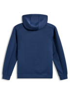 Alpinestars Datrix Hoodie, Rückansicht, Stahlblau, Tri-Blend-Doppelgewebe mit Mesh-gefütterter Kapuze, Sportswear