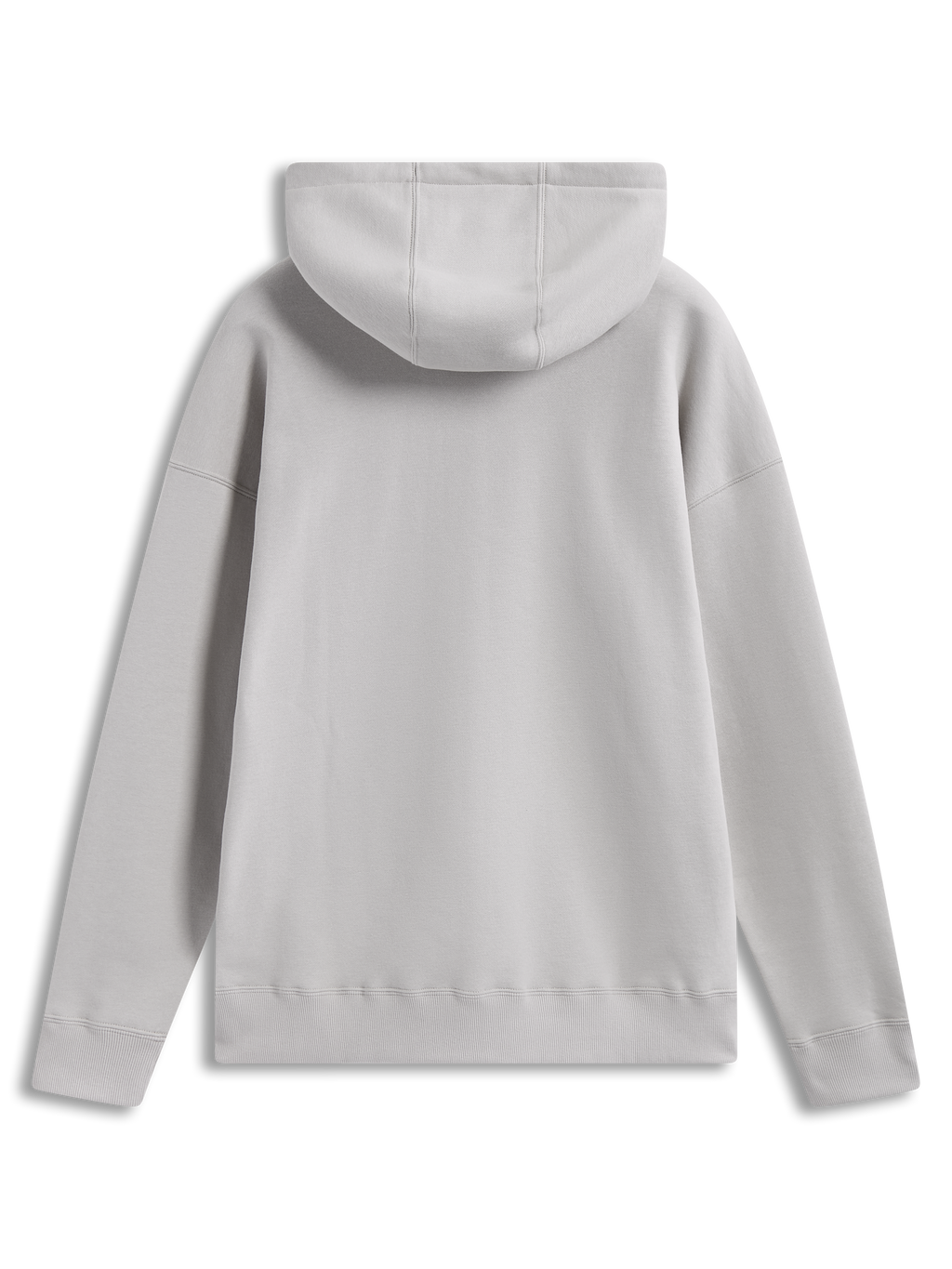 Alpinestars Prelude Oversized Hoodie, Sportswear-Fleece in Sand, Rückansicht mit gefütterter Kapuze und Rippbündchen.