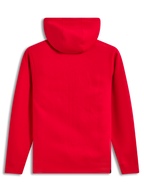 Alpinestars Race Wordmark Hoodie, Rückansicht, Rot, Fleece-Kapuzenpullover für Motorsport und Freizeit.