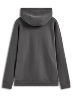 Alpinestars Entity Oversized Hoodie, Sportswear-Fleece in Anthrazitgrau, Rückansicht mit Kapuze und Rippbündchen.