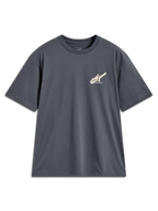 Alpinestars Ghost Oversized CSF T-Shirt, Kurzarm-T-Shirt in Anthrazitgrau, kleines Astars-Logo auf der Brust, bequeme Oversized-Passform, Motorsport-Lifestyle-Sportswear