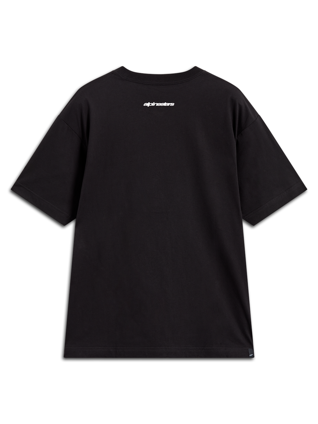 Alpinestars Prelude Oversized CSF T-Shirt, Kurzarm-T-Shirt, Schwarz, mit weißer Alpinestars Wortgrafik auf dem Rücken, lässige Sportswear