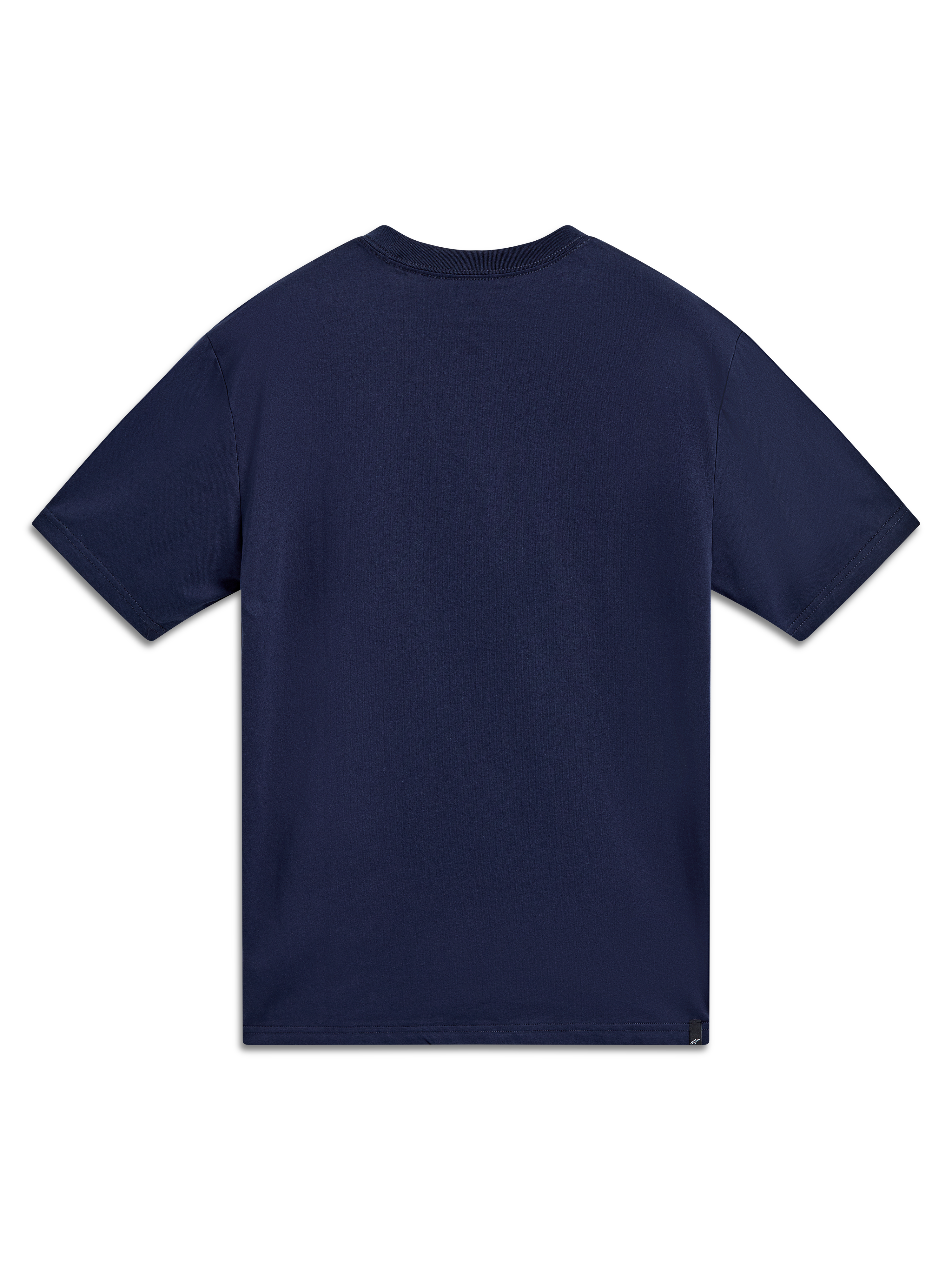 Alpinestars Cypress CSF T-Shirt, Kurzarm-Sportswear-T-Shirt, Navyblau, Rückansicht, Baumwoll-Polyester-Mischung