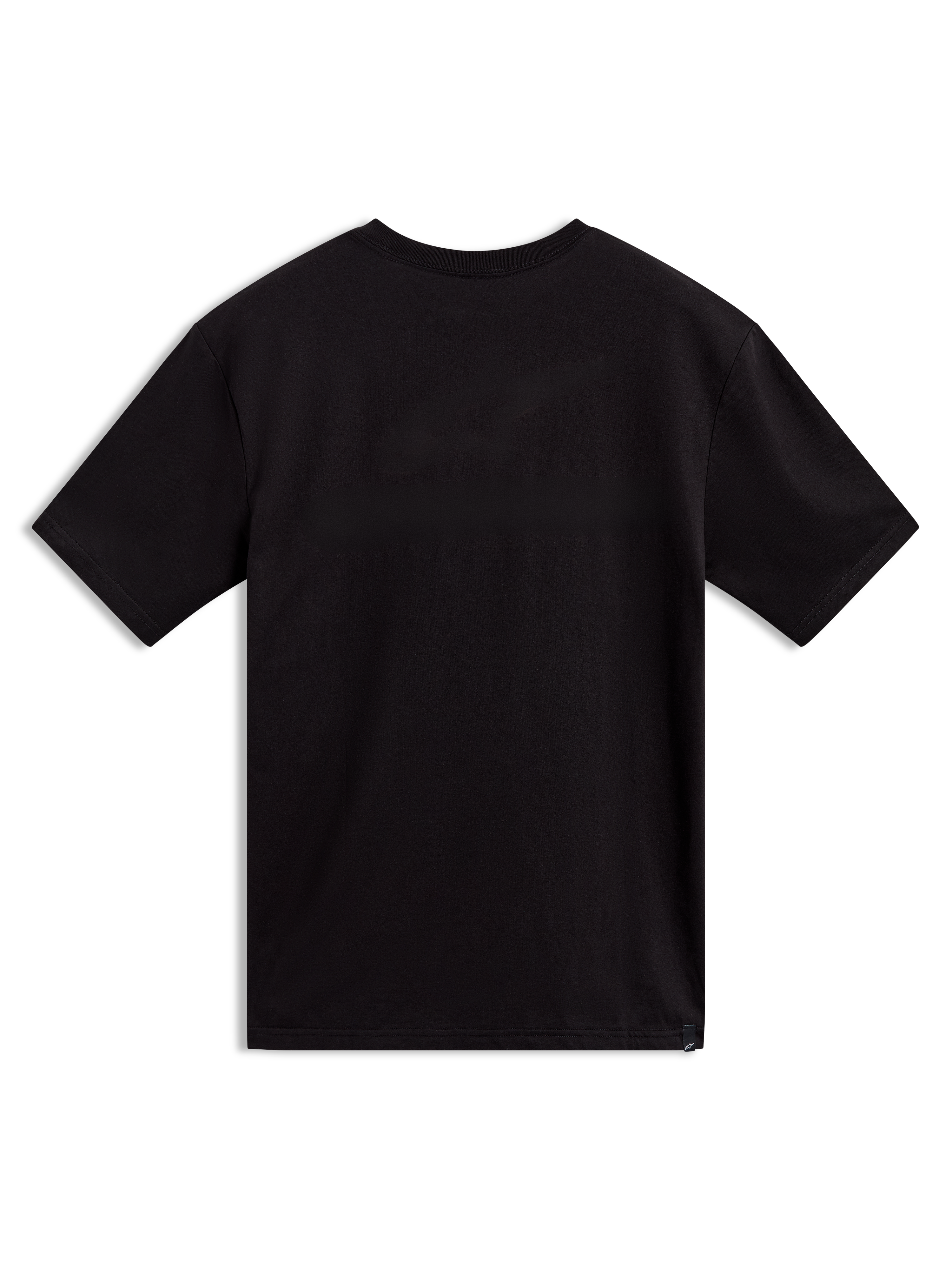 Alpinestars Elliptogrit CSF Tee, black short sleeve sportswear t-shirt, back view, premium cotton-poly blend.