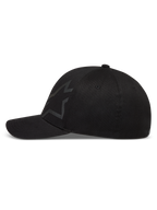 Alpinestars Maze Kappe, schwarze Sportswear-Kappe aus Twill mit strukturiertem Astars-Logo und gebogenem Schirm.