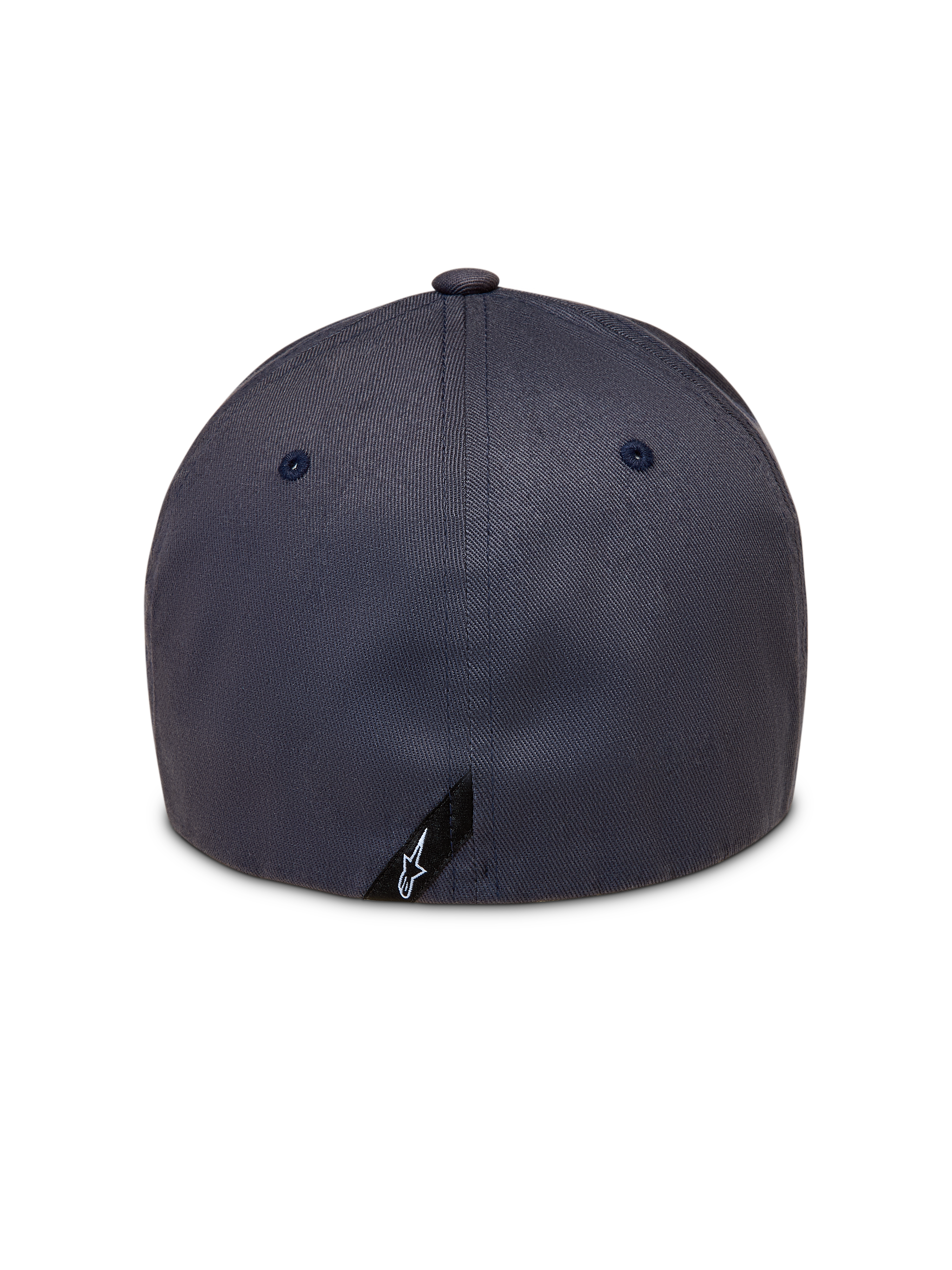 Alpinestars Maze Hat, Sportswear Flex Back Cap, Dark Grey, Twill Material, back view with Astars logo detail.