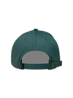 Alpinestars Explorer Strapback Kappe, grüne Sportswear-Cap aus Twill mit verstellbarem Riemen und Logo-Etikett hinten.